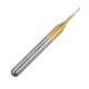 10pcs 0.7mm Carbide End Mill Cutter Titanium Coated Engraving Milling Cutter