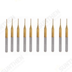 10pcs 0.7mm Carbide End Mill Cutter Titanium Coated Engraving Milling Cutter 10pcs 0.7mm Carbide End Mill Cutter Titanium Coated Engraving Milling Cutter