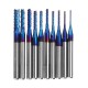 10pcs 0.8-3.175mm Blue NACO Coated PCB Bits Carbide Engraving Milling Cutter For CNC Tool Rotary Burrs 10pcs 0.8-3.175mm Blue NACO Coated PCB Bits Carbide Engraving Milling Cutter For CNC Tool Rotary Burrs