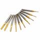 10pcs 0.8-3mm Titanium Coated End Mill Cutter Milling Cutter