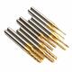 10pcs 0.8-3mm Titanium Coated End Mill Cutter Milling Cutter