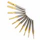 10pcs 0.8-3mm Titanium Coated End Mill Cutter Milling Cutter