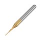 10pcs 0.8mm Titanium Coated Engraving Milling Cutter Carbide End Mill Rotary Burr