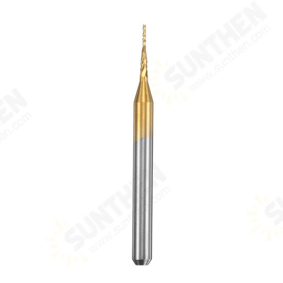 10pcs 0.8mm Titanium Coated Engraving Milling Cutter Carbide End Mill Rotary Burr 10pcs 0.8mm Titanium Coated Engraving Milling Cutter Carbide End Mill Rotary Burr