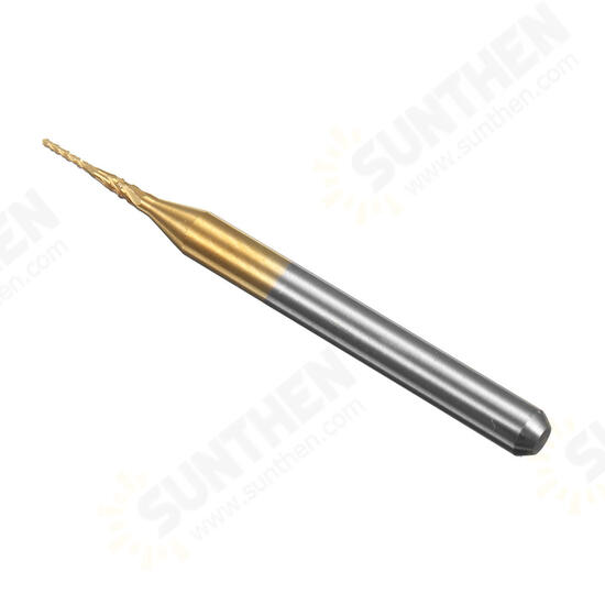 10pcs 0.8mm Titanium Coated Engraving Milling Cutter Carbide End Mill Rotary Burr 10pcs 0.8mm Titanium Coated Engraving Milling Cutter Carbide End Mill Rotary Burr