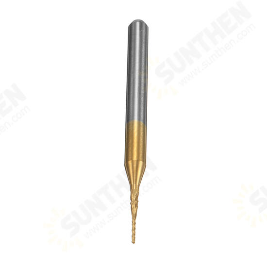 10pcs 0.8mm Titanium Coated Engraving Milling Cutter Carbide End Mill Rotary Burr 10pcs 0.8mm Titanium Coated Engraving Milling Cutter Carbide End Mill Rotary Burr
