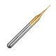 10pcs 0.8mm Titanium Coated Engraving Milling Cutter Carbide End Mill Rotary Burr