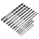 10pcs 1/8 1/4 5/16 3/8 1/2 Masonry Drill Bits Twist Drill Set for Tile Brick Cement Concrete