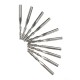 10pcs 1/8 Inch Shank Spiral Ball Nose End Mill 22mm Cutting Length CNC Milling Cutter