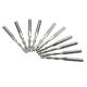 10pcs 1/8 Inch Shank Spiral Ball Nose End Mill 22mm Cutting Length CNC Milling Cutter