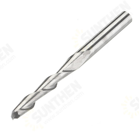 10pcs 1/8 Inch Shank Spiral Ball Nose End Mill 22mm Cutting Length CNC Milling Cutter