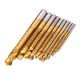 10pcs 3-13mm HSS Titanium Coated Twist Drill Bit Set Wood Metal Cutting Groove Drill Bit