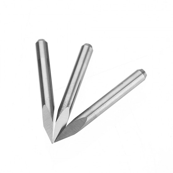 10pcs 3.175mm Shank 30 Degree 0.1/0.2/0.3mm Tip Engraving Bit CNC Tool