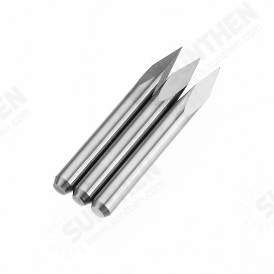 10pcs 3.175mm Shank 30 Degree 0.1/0.2/0.3mm Tip Engraving Bit CNC Tool