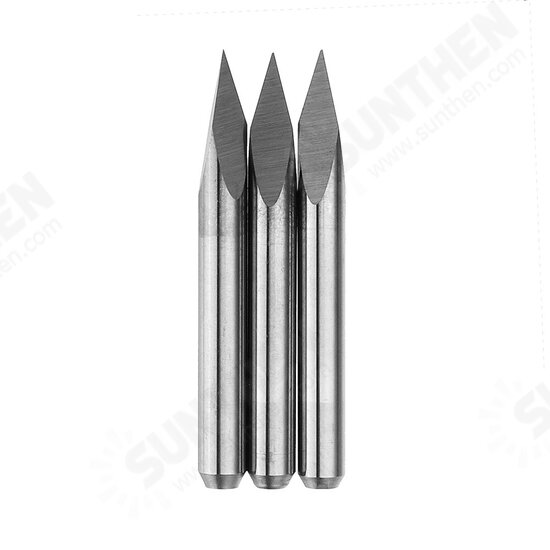 10pcs 3.175mm Shank 30 Degree 0.1/0.2/0.3mm Tip Engraving Bit CNC Tool