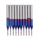 10pcs 3.175mm Shank Blue Coated Spiral Flat End Mill Two Flute CNC Milling Cutter 10pcs 3.175mm Shank Blue Coated Spiral Flat End Mill Two Flute CNC Milling Cutter
