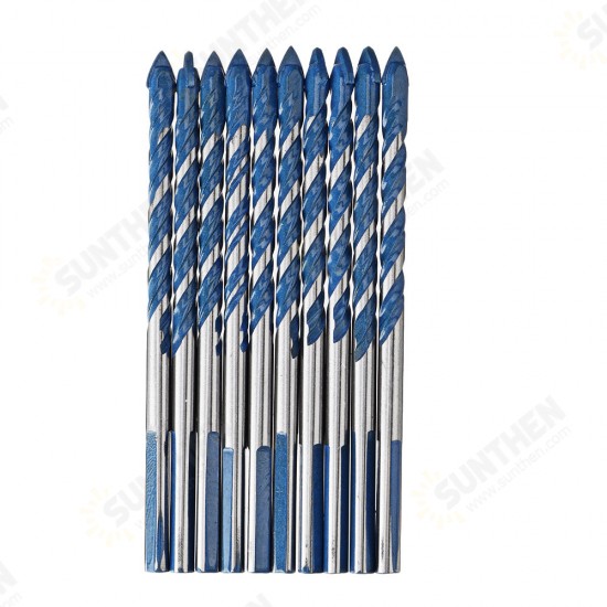 10pcs 6mm 8mm Triangle Twist Drill Bit Multifunctional Hole Saw Cutter Set for Concrete Brick Wood 10pcs 6mm 8mm Triangle Twist Drill Bit Multifunctional Hole Saw Cutter Set for Concrete Brick Wood