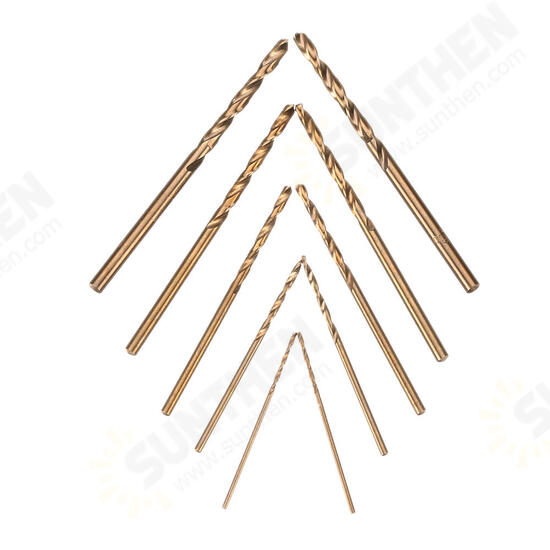 10pcs HSS M35 Cobalt Twist Drill Bit Set 1/1.5/2/2.5/3mm High Speed Steel Drill Bits