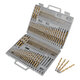 115pcs Titanium Plating Twist Drill Bit Set 1/16-1/2 Inch Round Shank Twist Drill For Quick Wood Metal Drilling 115pcs Titanium Plating Twist Drill Bit Set 1/16-1/2 Inch Round Shank Twist Drill For Quick Wood Metal Drilling