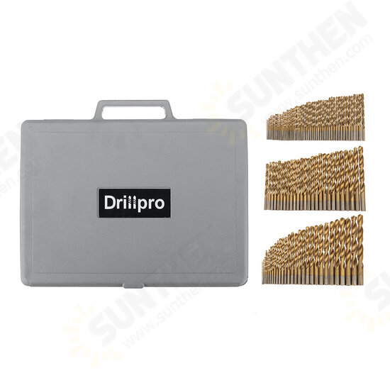 115pcs Titanium Plating Twist Drill Bit Set 1/16-1/2 Inch Round Shank Twist Drill For Quick Wood Metal Drilling 115pcs Titanium Plating Twist Drill Bit Set 1/16-1/2 Inch Round Shank Twist Drill For Quick Wood Metal Drilling