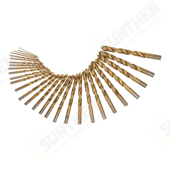 115pcs Titanium Plating Twist Drill Bit Set 1/16-1/2 Inch Round Shank Twist Drill For Quick Wood Metal Drilling 115pcs Titanium Plating Twist Drill Bit Set 1/16-1/2 Inch Round Shank Twist Drill For Quick Wood Metal Drilling