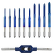 11Pcs Blue Nano Thread Tap with Adjustable Tap Wrench M1-M3.5 HSS Metric Plug Tap Screw Tap Drill Machine Tap 11Pcs Blue Nano Thread Tap with Adjustable Tap Wrench M1-M3.5 HSS Metric Plug Tap Screw Tap Drill Machine Tap
