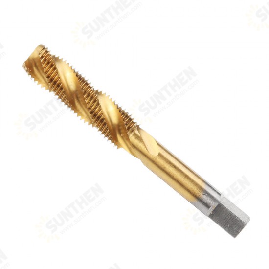 1/2-3/4 Imperial Spiral Flute Hand Tap HSS Titanium Coated Machine Screw Plug Tap Drill