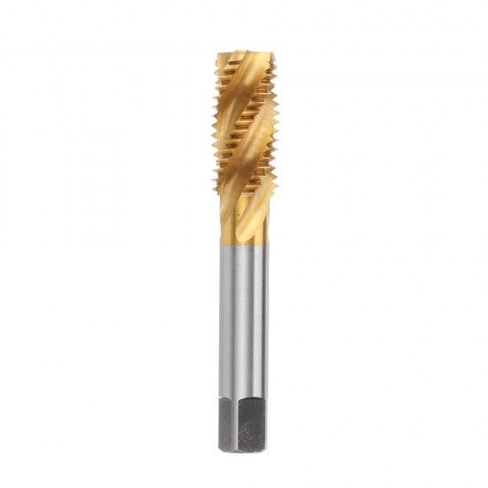 1/2-3/4 Imperial Spiral Flute Hand Tap HSS Titanium Coated Machine Screw Plug Tap Drill