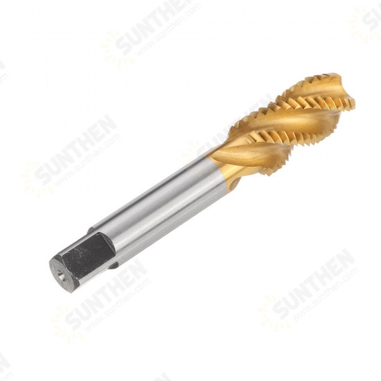 1/2-3/4 Imperial Spiral Flute Hand Tap HSS Titanium Coated Machine Screw Plug Tap Drill