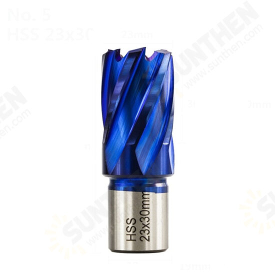 12-42mm Cutting Diameter HSS Hole Opener Core Drill Weldon Shank Nano Blue Coated Annular Cutter Hollow Drill Bit Metal Drilling Bit