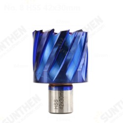 12-42mm Cutting Diameter HSS Hole Opener Core Drill Weldon Shank Nano Blue Coated Annular Cutter Hollow Drill Bit Metal Drilling Bit 12-42mm Cutting Diameter HSS Hole Opener Core Drill Weldon Shank Nano Blue Coated Annular Cutter Hollow Drill Bit Metal Drilling Bit
