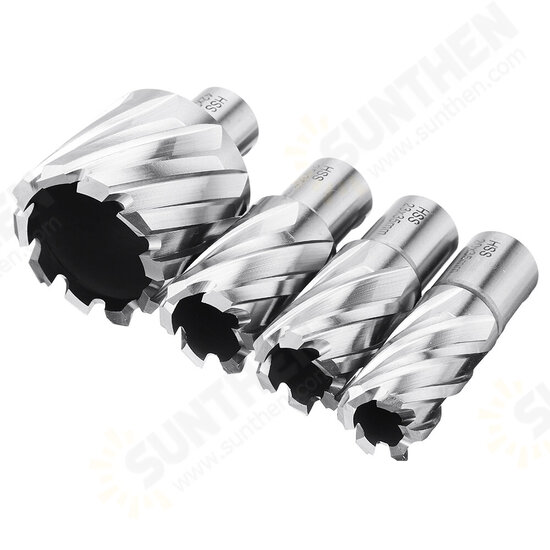 12-42mm High Speed Steel Metal Core Drill Bit Annular Cutter for Magnetic Drill Press Hollow with Weldon Shank Hole Opener Metal Drilling Hole Tools 12-42mm High Speed Steel Metal Core Drill Bit Annular Cutter for Magnetic Drill Press Hollow with Weldon Shank Hole Opener Metal Drilling Hole Tools
