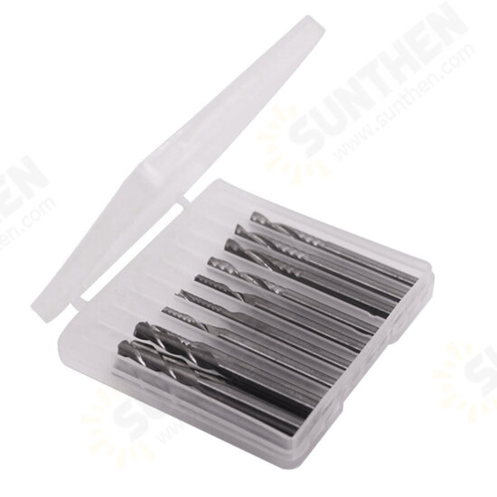 12Pcs Carbide Milling Cutter CNC Milling Cutter Single/Double Flute Tool For Nylon Resin ABS Acrylic PVC MDF Hardwood 12Pcs Carbide Milling Cutter CNC Milling Cutter Single/Double Flute Tool For Nylon Resin ABS Acrylic PVC MDF Hardwood