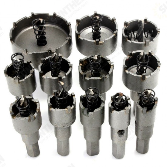 12pcs 15mm-50mm Hole Saw Cutter Alloy Drill Bit Set for Wood Metal Cutting 12pcs 15mm-50mm Hole Saw Cutter Alloy Drill Bit Set for Wood Metal Cutting