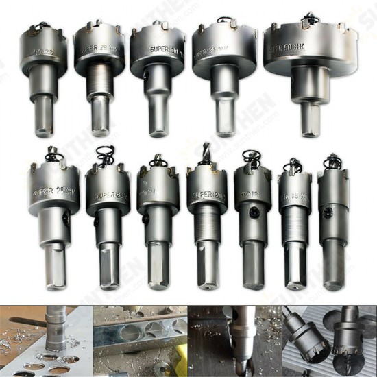 12pcs 15mm-50mm Hole Saw Cutter Alloy Drill Bit Set for Wood Metal Cutting 12pcs 15mm-50mm Hole Saw Cutter Alloy Drill Bit Set for Wood Metal Cutting
