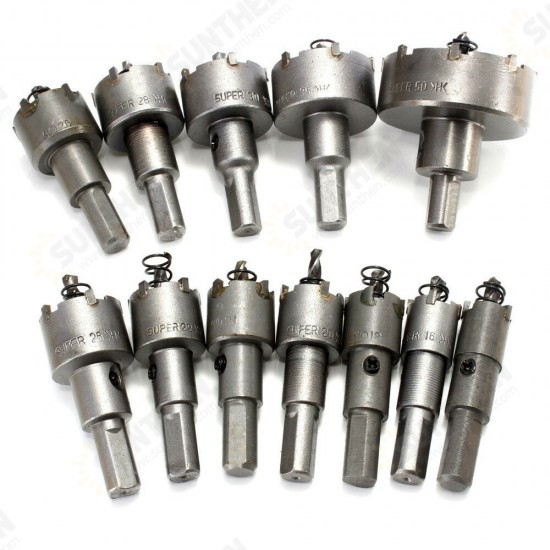 12pcs 15mm-50mm Hole Saw Cutter Alloy Drill Bit Set for Wood Metal Cutting 12pcs 15mm-50mm Hole Saw Cutter Alloy Drill Bit Set for Wood Metal Cutting
