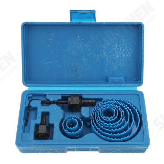 12pcs 19-127mm Hole Saw Cutter Drill Bit Kit Hole Drill Tool for Wood Plasterboard PVC Pipe