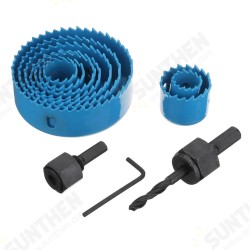 12pcs 19-127mm Hole Saw Cutter Drill Bit Kit Hole Drill Tool for Wood Plasterboard PVC Pipe 12pcs 19-127mm Hole Saw Cutter Drill Bit Kit Hole Drill Tool for Wood Plasterboard PVC Pipe