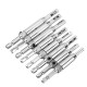 17Pcs Woodworking Hinge Drill Hexagonal Shank Self-centering Drill Bit Set For Door and Window Derailment Holes