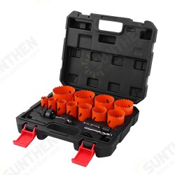 17pcs 19-64mm Bi-Metal Hole Saw Cutter Set Wood Metal Drilling Tools Hole Core Cutter Hole Saw Drill 17pcs 19-64mm Bi-Metal Hole Saw Cutter Set Wood Metal Drilling Tools Hole Core Cutter Hole Saw Drill