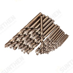 19pcs 1-10mm HSS M35 Cobalt Twist Drill Bit Set for Metal Wood Drilling 19pcs 1-10mm HSS M35 Cobalt Twist Drill Bit Set for Metal Wood Drilling