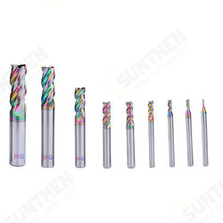 1mm-12mm Tungsten Steel Milling Cutter 3 Flute U Shape End Mill for Aluminum Copper