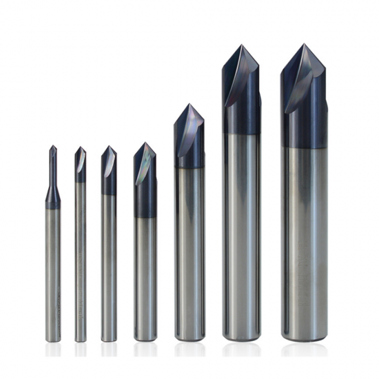 2-12mm 120 Degree Chamfer Mill 3 Flutes CNC Milling Cutter V Shape End Mill CNC Router Bit