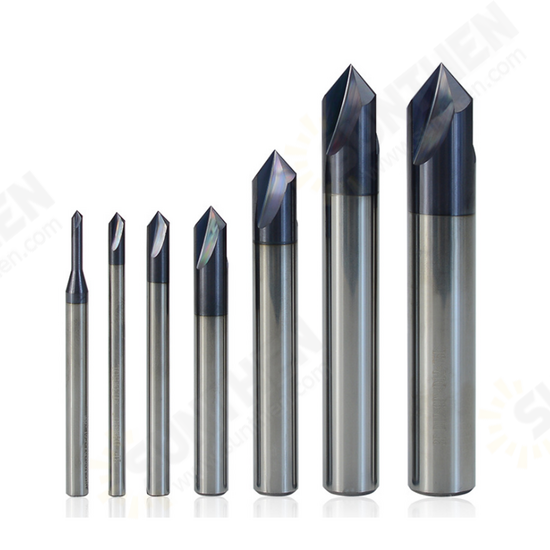 2-12mm 120 Degree Chamfer Mill 3 Flutes CNC Milling Cutter V Shape End Mill CNC Router Bit