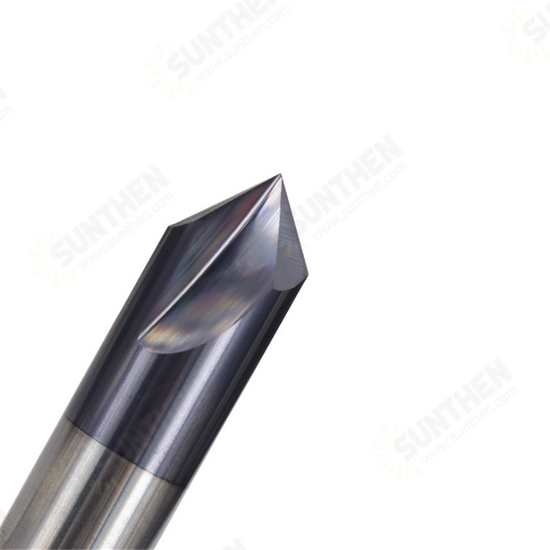 2-12mm 120 Degree Chamfer Mill 3 Flutes CNC Milling Cutter V Shape End Mill CNC Router Bit