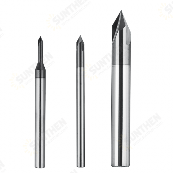 2-12mm 60 Degree Chamfer Mill 3 Flutes CNC Milling Cutter V Shape End Mill 2-12mm 60 Degree Chamfer Mill 3 Flutes CNC Milling Cutter V Shape End Mill