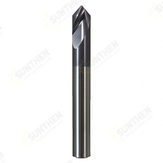 2 Flutes 6mm Carbide Chamfer Mill 90 Degree HRC45 Milling Cutter