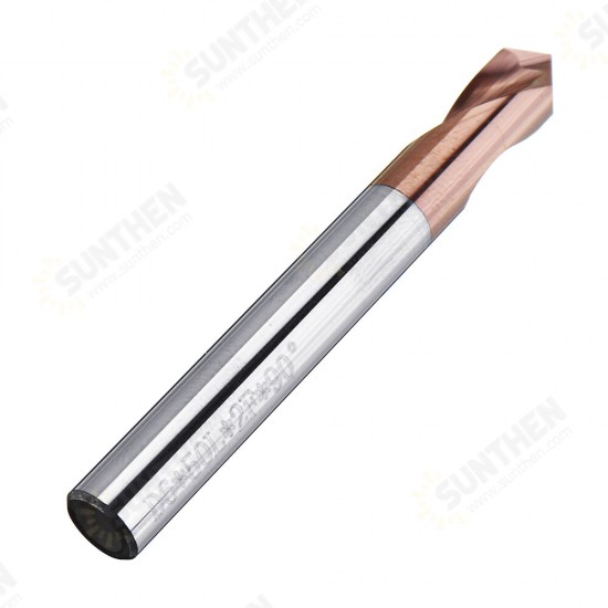 2 Flutes 90 Degree Chamfer End Mill 4/6/8/10/12mm HRC45 Tungsten Steel AlTiN Coating Milling Cutter