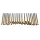 20Pcs Titanium Coated Rotary File Cutters HSS Mini Burr Wood Working Milling Carving Rasp Drill Bits