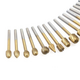 20Pcs Titanium Coated Rotary File Cutters HSS Mini Burr Wood Working Milling Carving Rasp Drill Bits